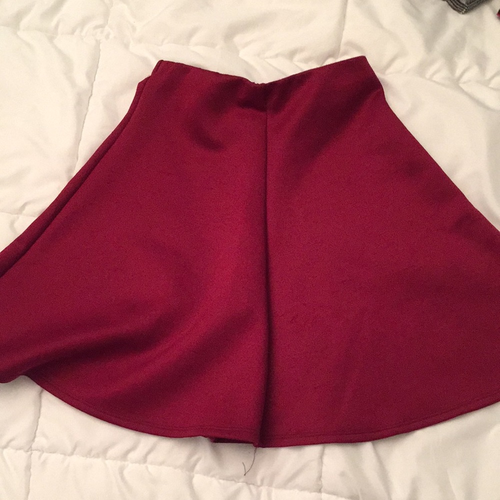 mezzanine red circle skirt